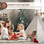 Kids Teepee Tent for Girls and Boys with Light,Toddler Playhouse Tent Indoor Play Tent