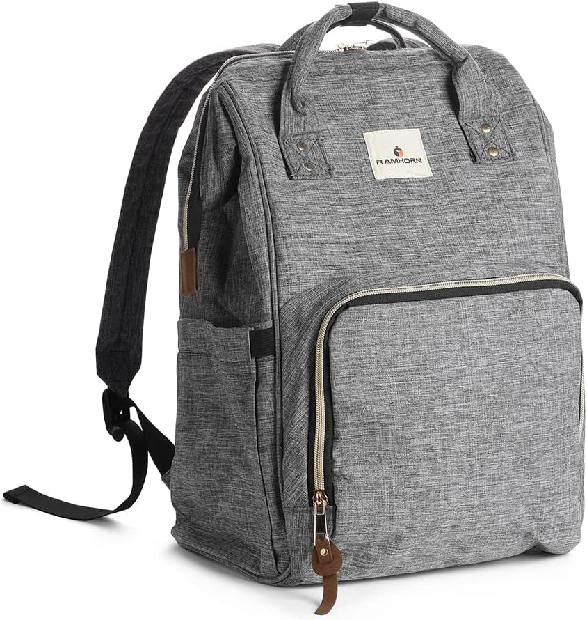 Diaper Bag Backpack Multifunctional Travel Back Pack Maternity Baby Changing Bags Waterproof Large Capacity for Baby Care Gray