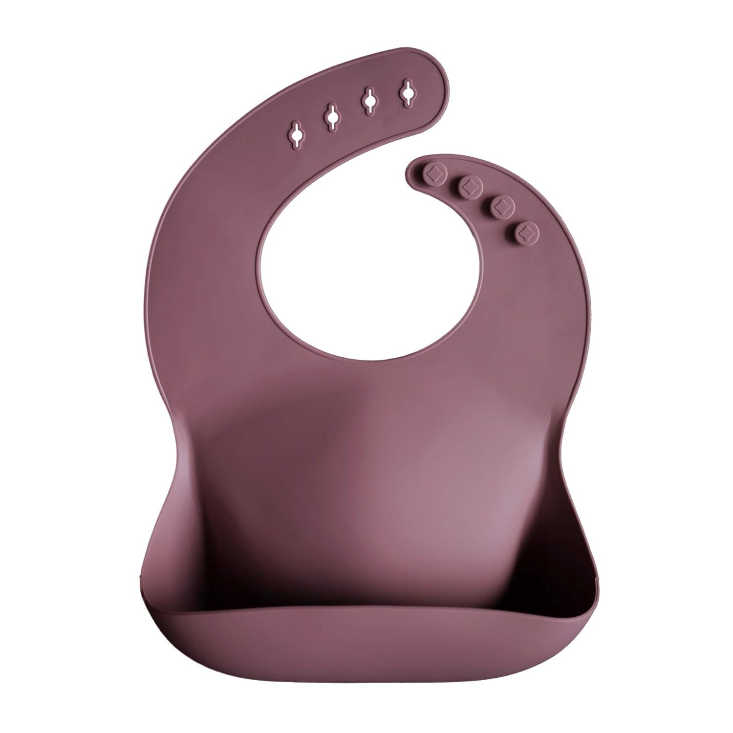 Silicone Baby Bib | Adjustable Fit Waterproof Bibs (Cambridge Blue)