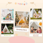 Kids Teepee Tent for Girls and Boys with Light,Toddler Playhouse Tent Indoor Play Tent
