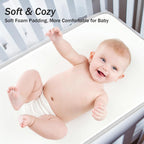 Portable Changing Pad for Baby - Waterproof Diaper Changing Pad - Compact Baby Changing Pad- Travel Diaper Changing Mat - Foldable Lightweight Changing Mat for Newborn (Pink Leaf)