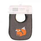 Infant Boy Cotton Terry Drooler Bibs with Fiber Filling, Boy Woodland, One Size