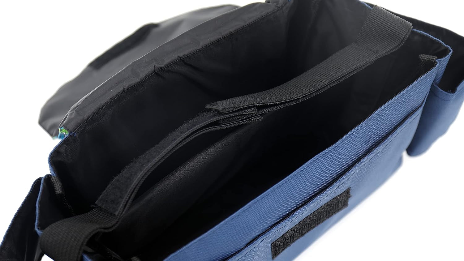 Stroller Organizer with Cup Holder,Anti Slip Stroller Bag Adjustable Straps and Anti-Slip,Cute Stroller Organizer Contours for Smart Moms,Can Carried as a Handy Carry or Purse(Denim Blue)