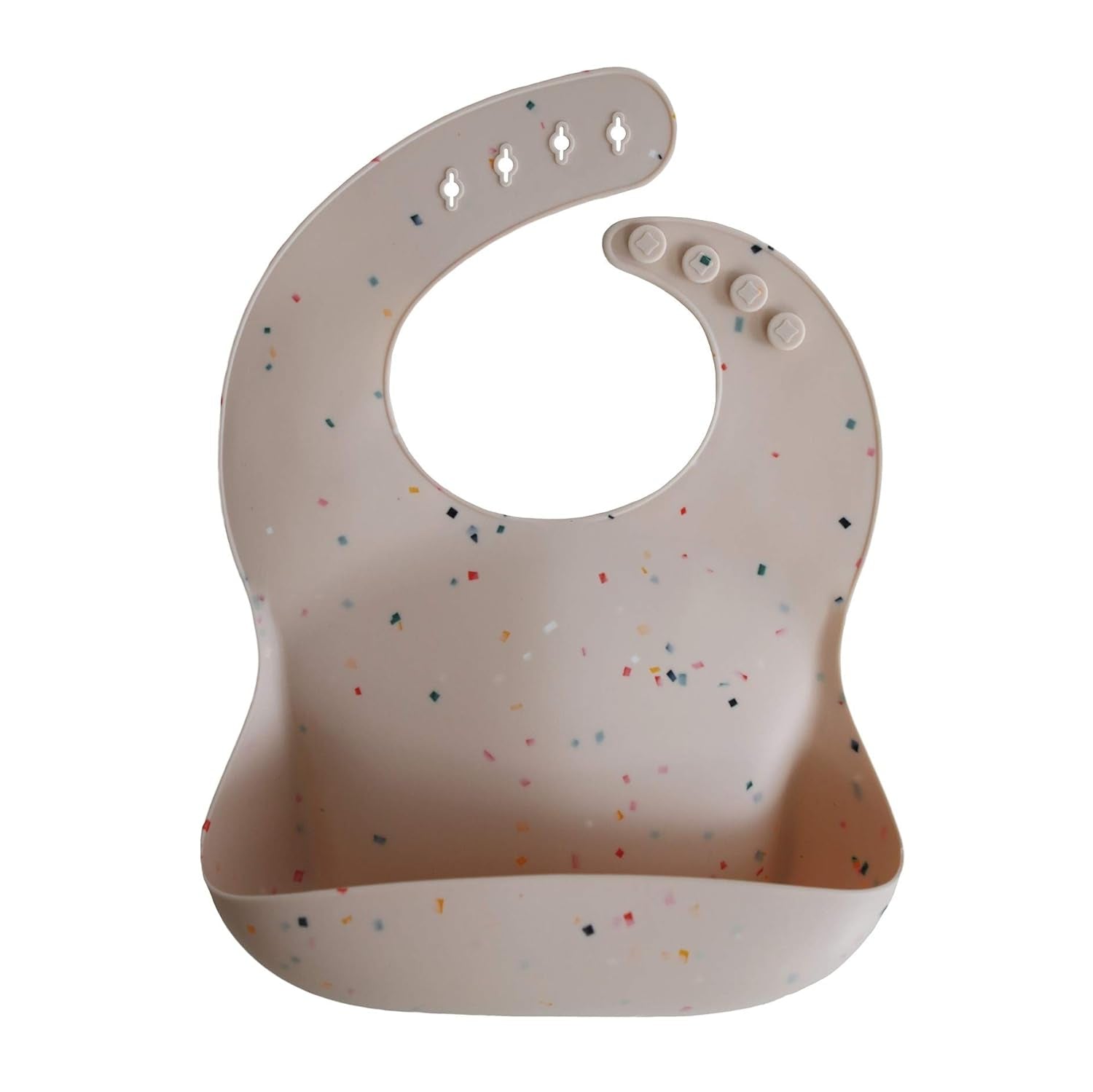 Silicone Baby Bib | Adjustable Fit Waterproof Bibs (Cambridge Blue)