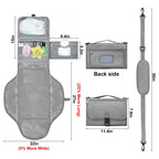 Changing Pad, Travel Portable Changing Mat with Shoulder Strap, Shower Gifts for Baby