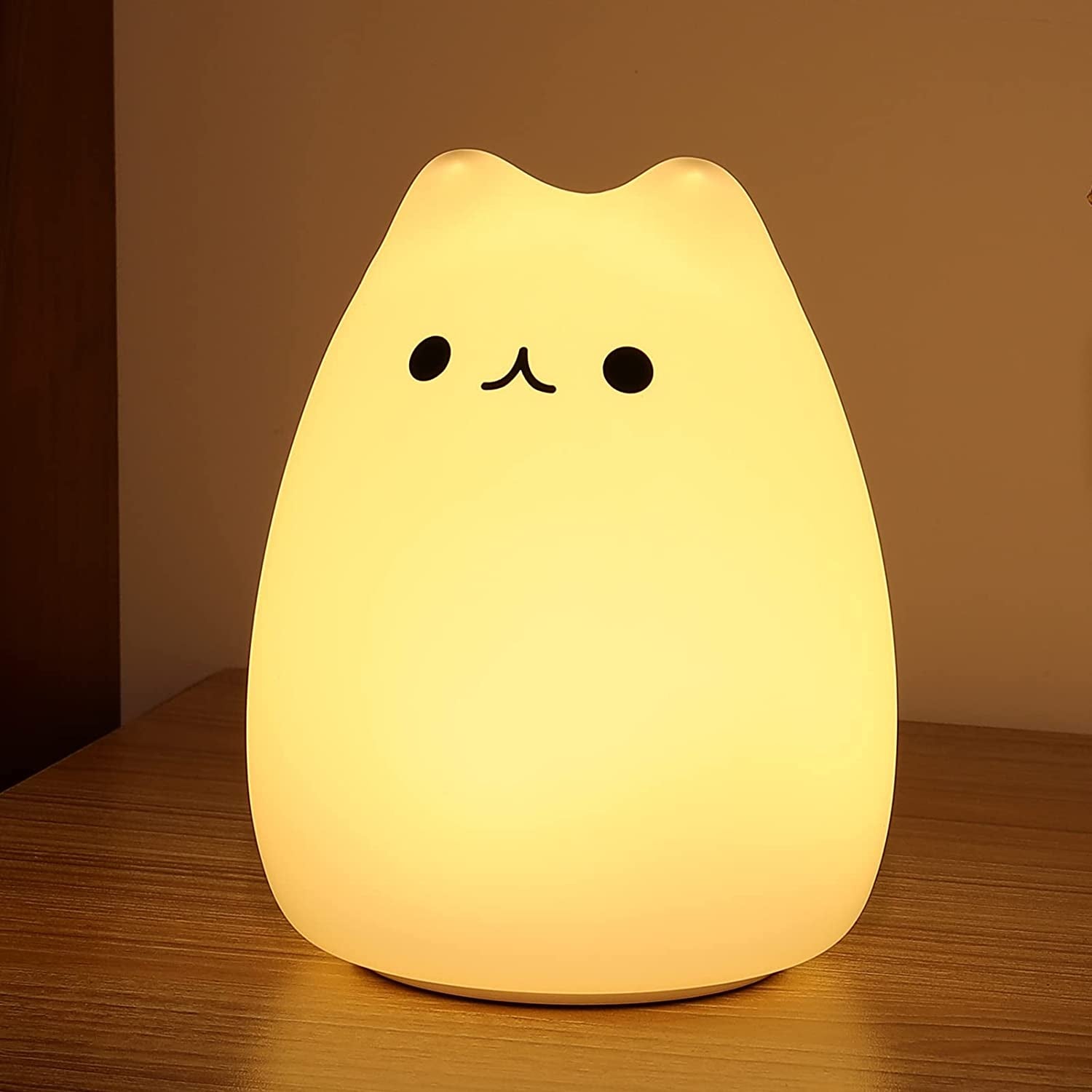 Night Light for Kids, Cute Lamp Dumpling Light Birthday Gifts for Girls Boys, Kawaii Nightlight Silicone Portable Nursery Battery Powered Animal Night Lights for Baby Toddler Teen Bedrooms