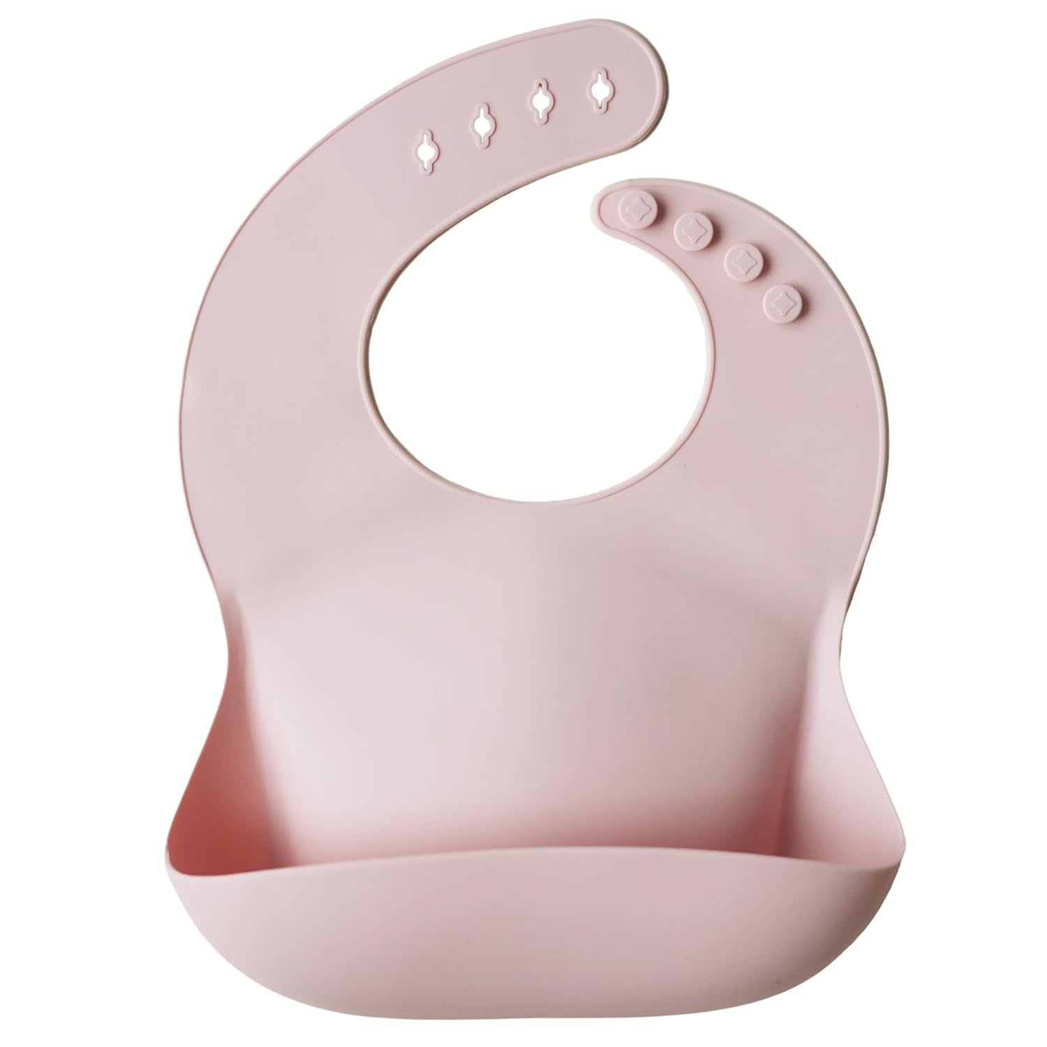 Silicone Baby Bib | Adjustable Fit Waterproof Bibs (Cambridge Blue)