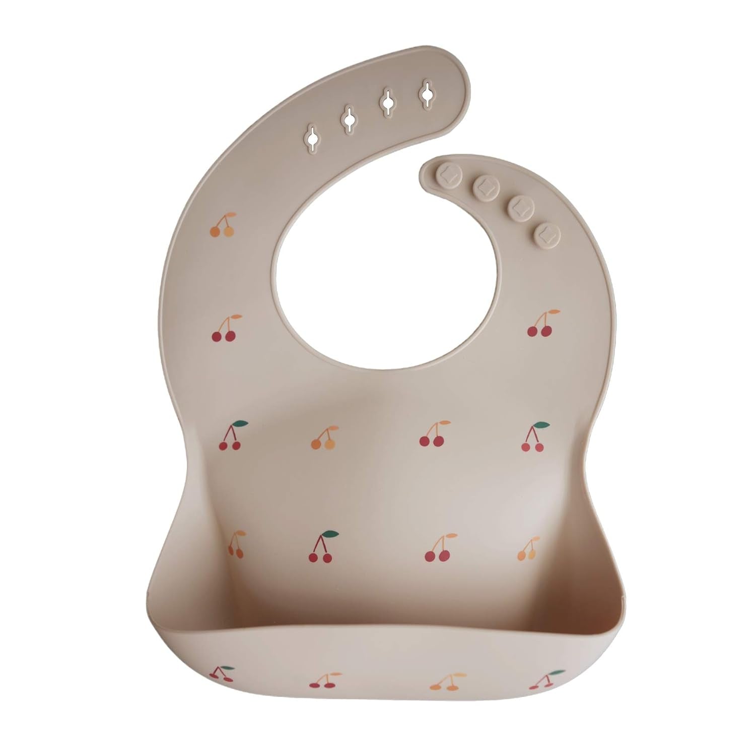 Silicone Baby Bib | Adjustable Fit Waterproof Bibs (Cambridge Blue)