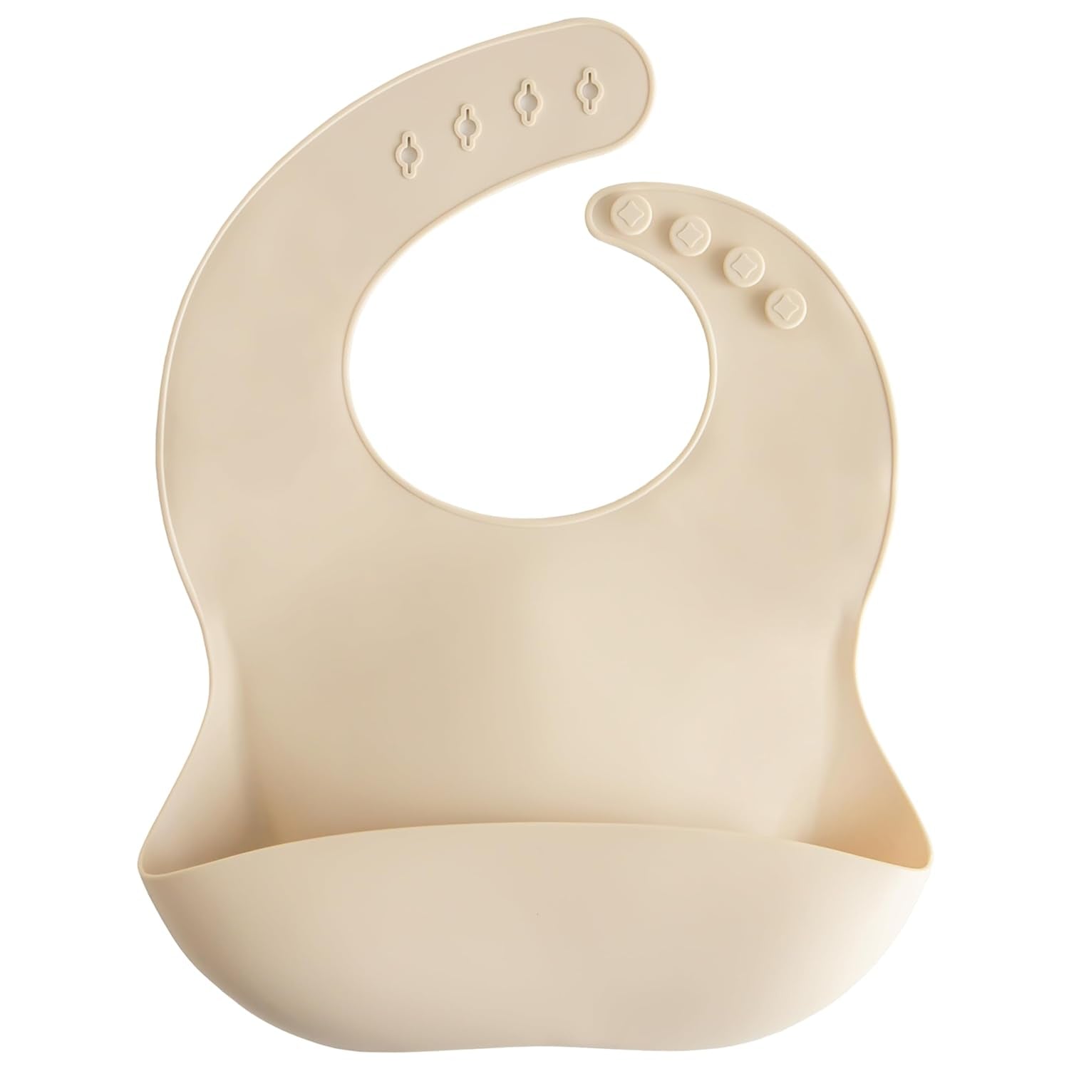 Silicone Baby Bib | Adjustable Fit Waterproof Bibs (Cambridge Blue)