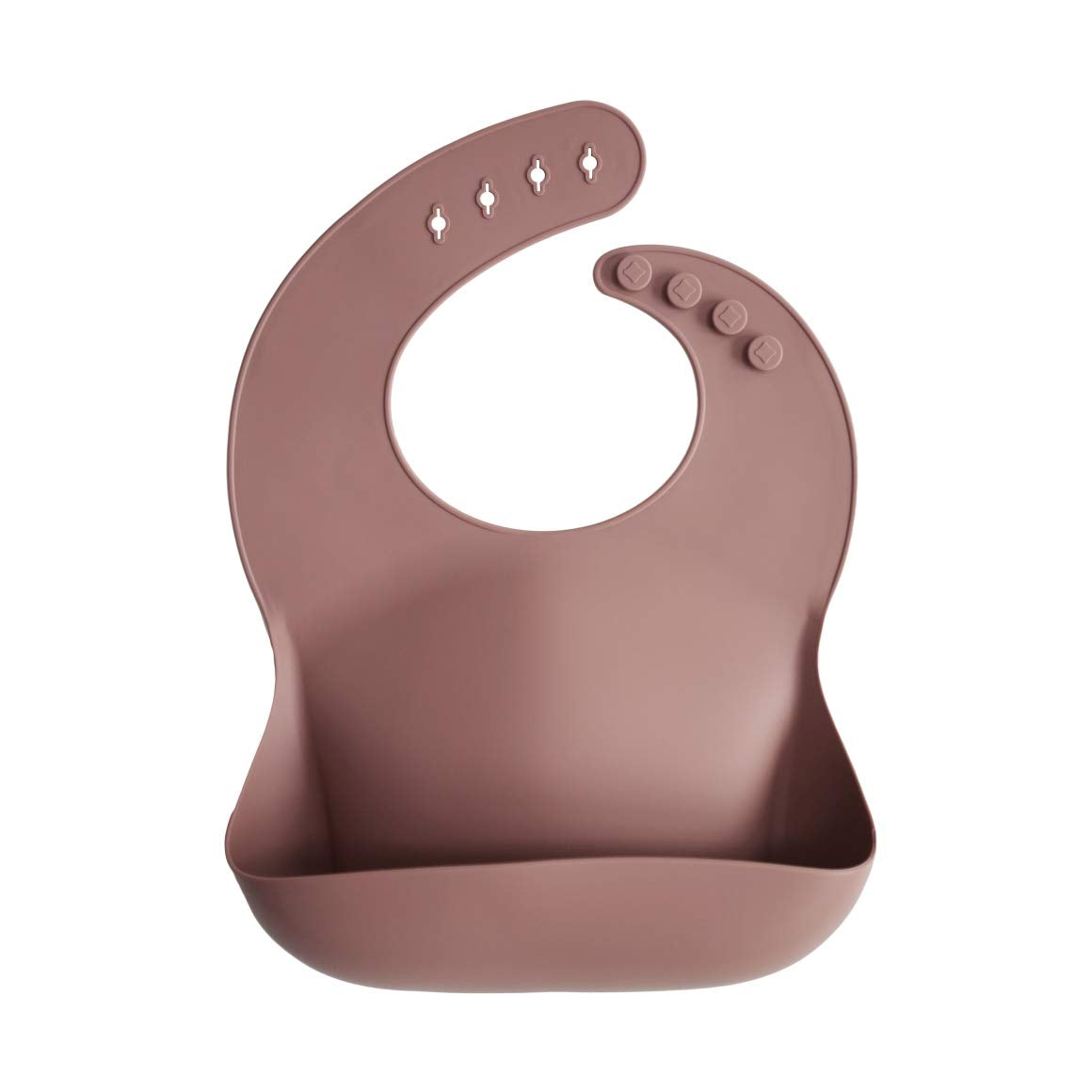 Silicone Baby Bib | Adjustable Fit Waterproof Bibs (Cambridge Blue)