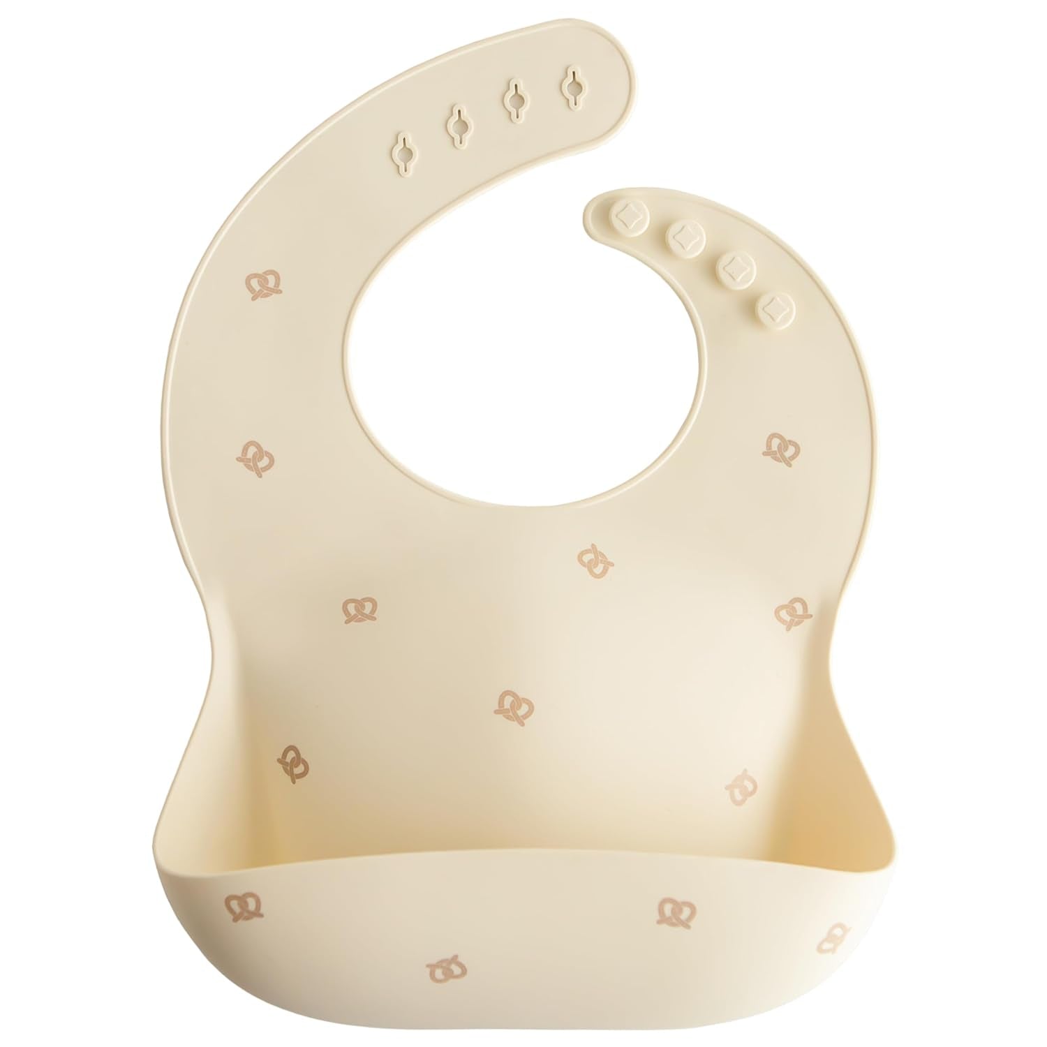 Silicone Baby Bib | Adjustable Fit Waterproof Bibs (Cambridge Blue)