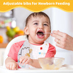 Baby Boy Muslin Cotton Cloth Drool Baby Bibs with Adjustable Snap, 10 Pieces