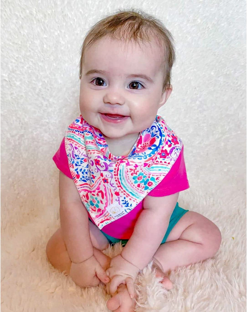 Baby Bandana Drool Bibs Set, Soft Absorbent Bibs for Teething and Drooling - 10 Pack Pattern