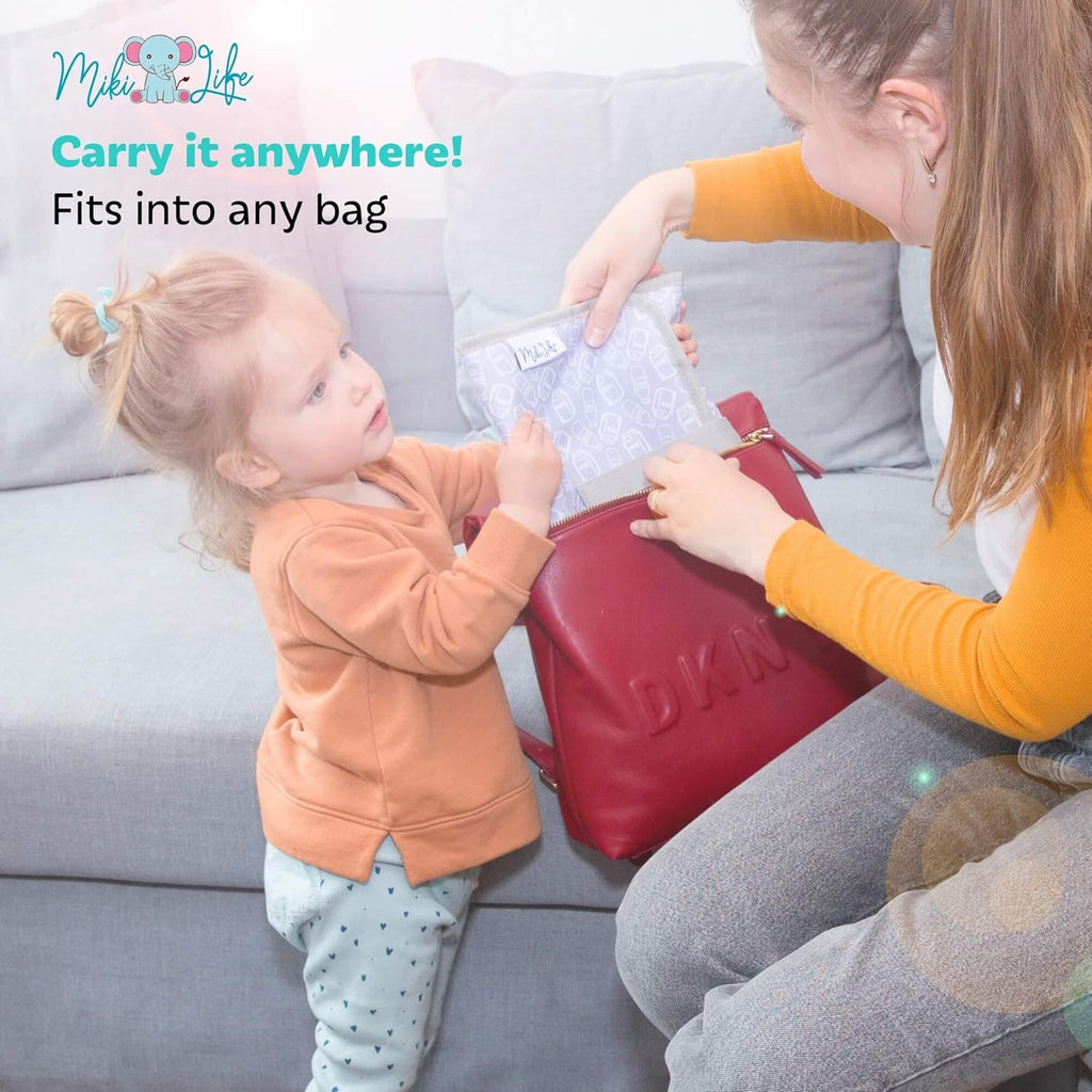 Baby Changing Pad | Fully Padded for Baby'S | Foldable Large Waterproof Mat | Portable Travel Station for Toddlers Infants & Newborns (Grey)