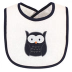 Infant Boy Cotton Terry Drooler Bibs with Fiber Filling, Boy Woodland, One Size