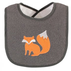 Infant Boy Cotton Terry Drooler Bibs with Fiber Filling, Boy Woodland, One Size