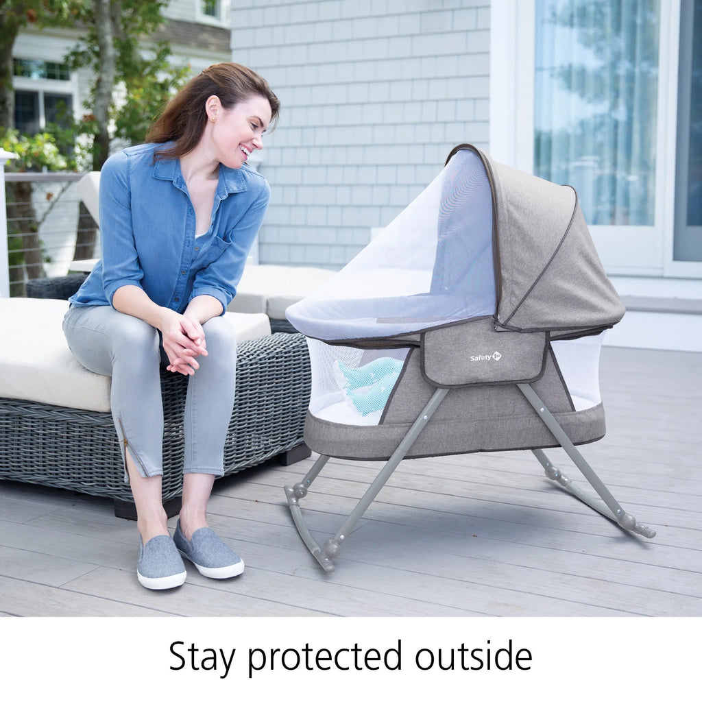 Nap and Go Rocking Baby Bassinet, Star Gazer, Infant