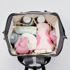 Diaper Bag Backpack Multifunctional Travel Back Pack Maternity Baby Changing Bags Waterproof Large Capacity for Baby Care Gray
