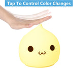 Night Light for Kids, Cute Lamp Dumpling Light Birthday Gifts for Girls Boys, Kawaii Nightlight Silicone Portable Nursery Battery Powered Animal Night Lights for Baby Toddler Teen Bedrooms
