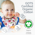Baby Bibs for Drooling and Teething Baby Girls/Boys | Bandana Bibs for Eating, Washable Bibs for Newborn Babies | Organic Cotton Bibs for Infants, Feeding Bibs Waterproof 8|Pack