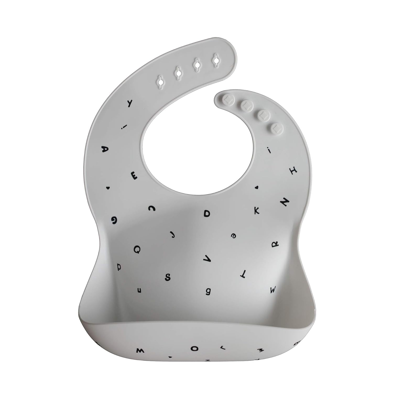 Silicone Baby Bib | Adjustable Fit Waterproof Bibs (Cambridge Blue)