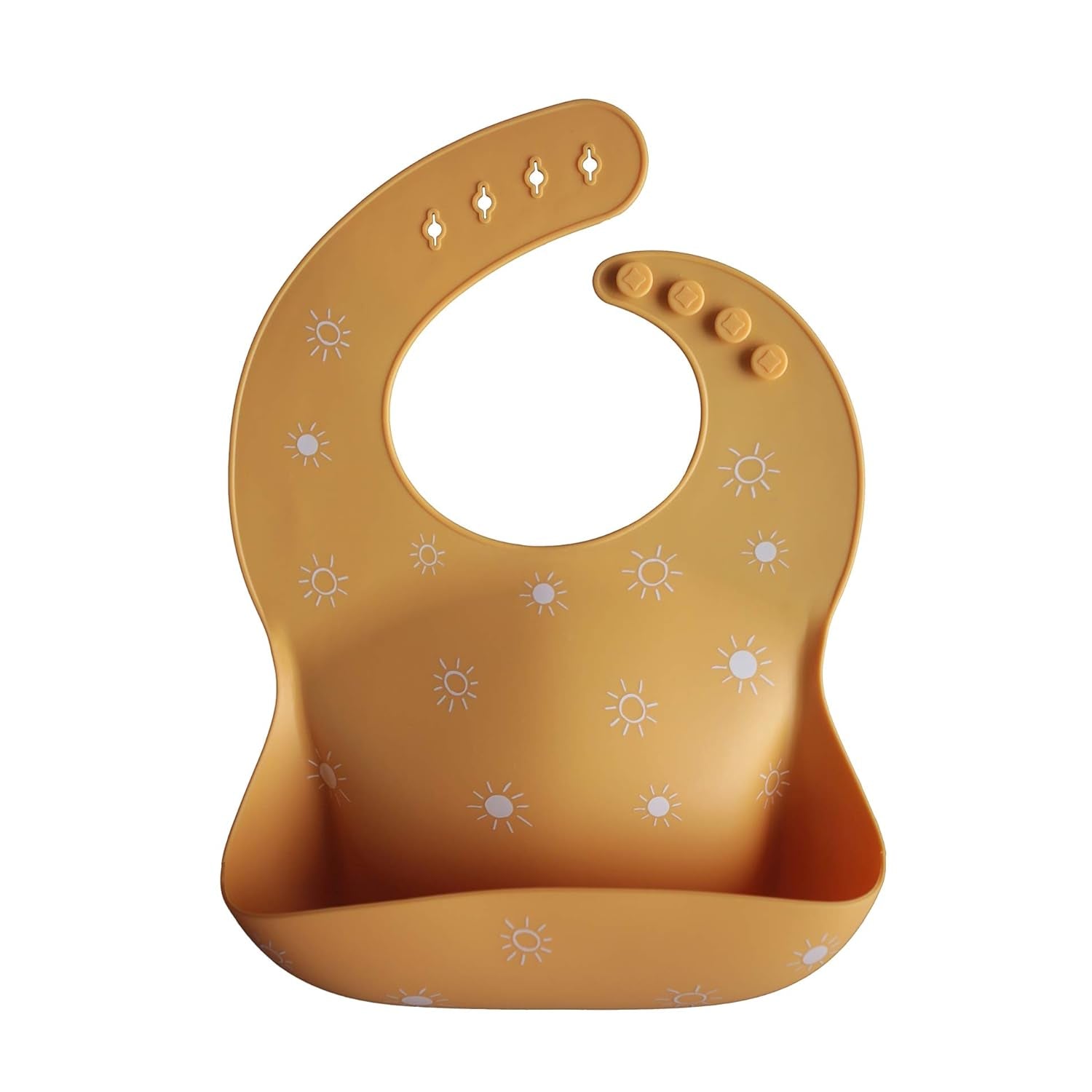 Silicone Baby Bib | Adjustable Fit Waterproof Bibs (Cambridge Blue)