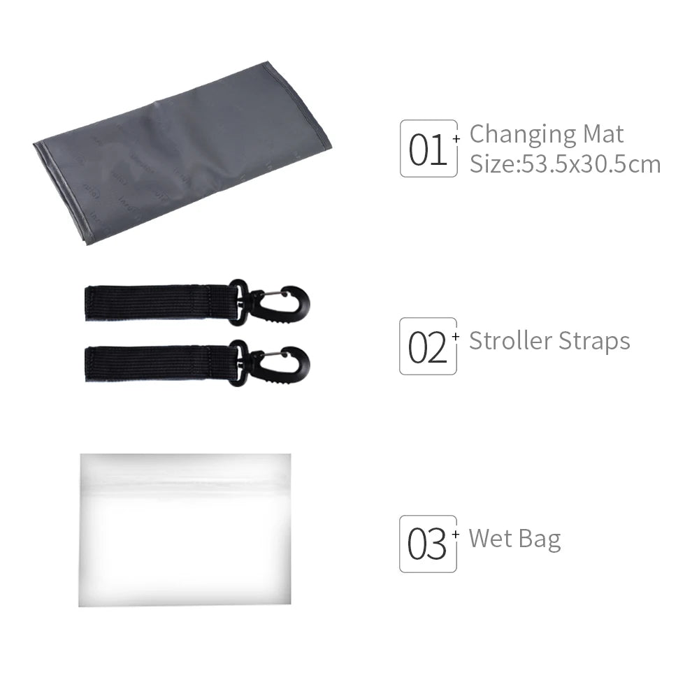 Waterproof Mummy Diaper Backpack Cartoon Design Mother Maternity Nappy Travel Bag Large Capacity Baby Care Nursing Stroller Bags