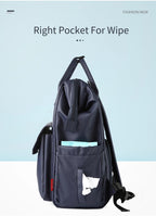 Waterproof Mummy Diaper Backpack Cartoon Design Mother Maternity Nappy Travel Bag Large Capacity Baby Care Nursing Stroller Bags