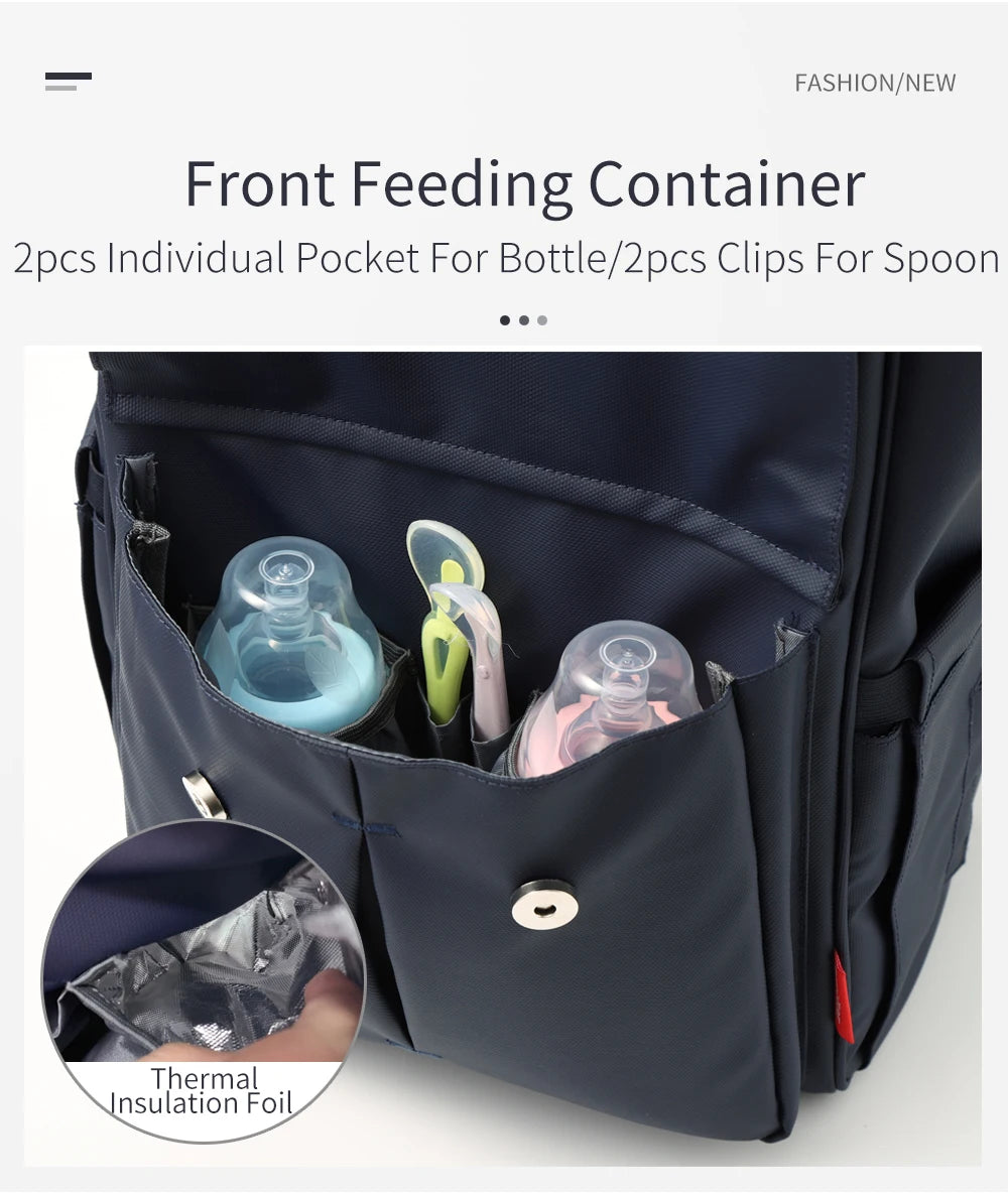 Waterproof Mummy Diaper Backpack Cartoon Design Mother Maternity Nappy Travel Bag Large Capacity Baby Care Nursing Stroller Bags