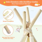 47'' W X 47'' D Indoor / Outdoor Pine Wood, Cotton Canvas Triangular Play Tent