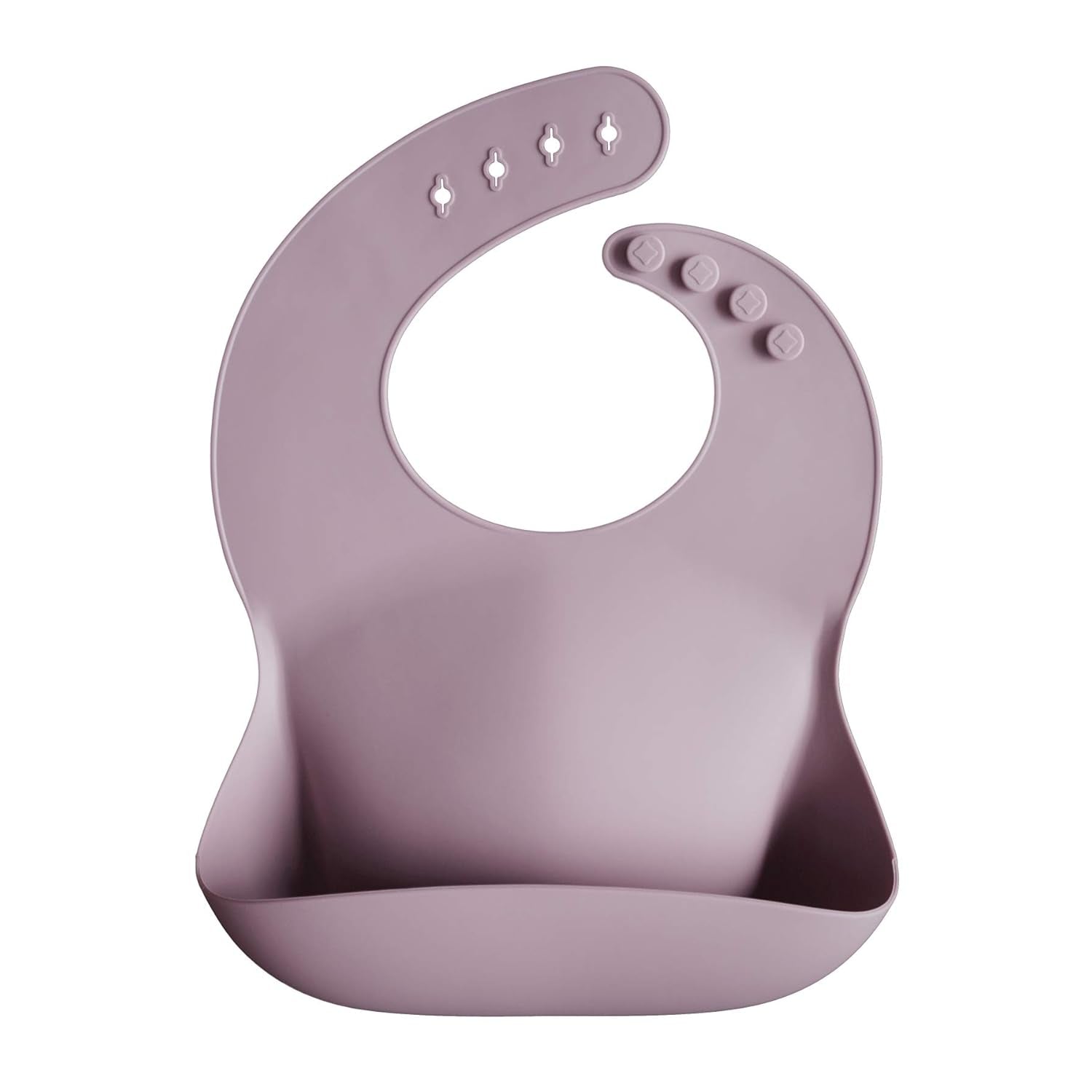Silicone Baby Bib | Adjustable Fit Waterproof Bibs (Cambridge Blue)