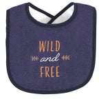 Infant Boy Cotton Terry Drooler Bibs with Fiber Filling, Boy Woodland, One Size