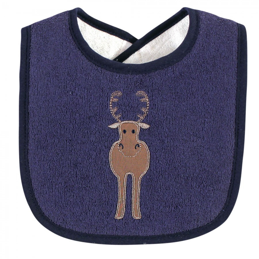 Infant Boy Cotton Terry Drooler Bibs with Fiber Filling, Boy Woodland, One Size
