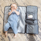 Portable Diaper Changing Station with Strap, Gray, Toddler