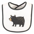 Infant Boy Cotton Terry Drooler Bibs with Fiber Filling, Boy Woodland, One Size