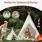 Kids Teepee Tent for Girls and Boys with Light,Toddler Playhouse Tent Indoor Play Tent