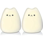 LED Cat Night Light for Kids Silicone Cute Cat Nursery Night Lights Portable Multicolor Christmas Gifts for Baby Children