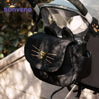Cat Stroller Organizer Diaper Bag Large Capacity Universal Stroller Bag Travel Bag, Black
