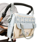 Soho Animals 10-Piece Diaper Tote Bag Set in Gray with Rabbit Design