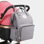 Diaper Bag Backpack Multifunctional Travel Back Pack Maternity Baby Changing Bags Waterproof Large Capacity for Baby Care Gray