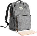Diaper Bag Backpack Multifunctional Travel Back Pack Maternity Baby Changing Bags Waterproof Large Capacity for Baby Care Gray