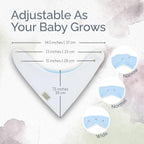 Baby Bibs for Drooling and Teething Baby Girls/Boys | Bandana Bibs for Eating, Washable Bibs for Newborn Babies | Organic Cotton Bibs for Infants, Feeding Bibs Waterproof 8|Pack